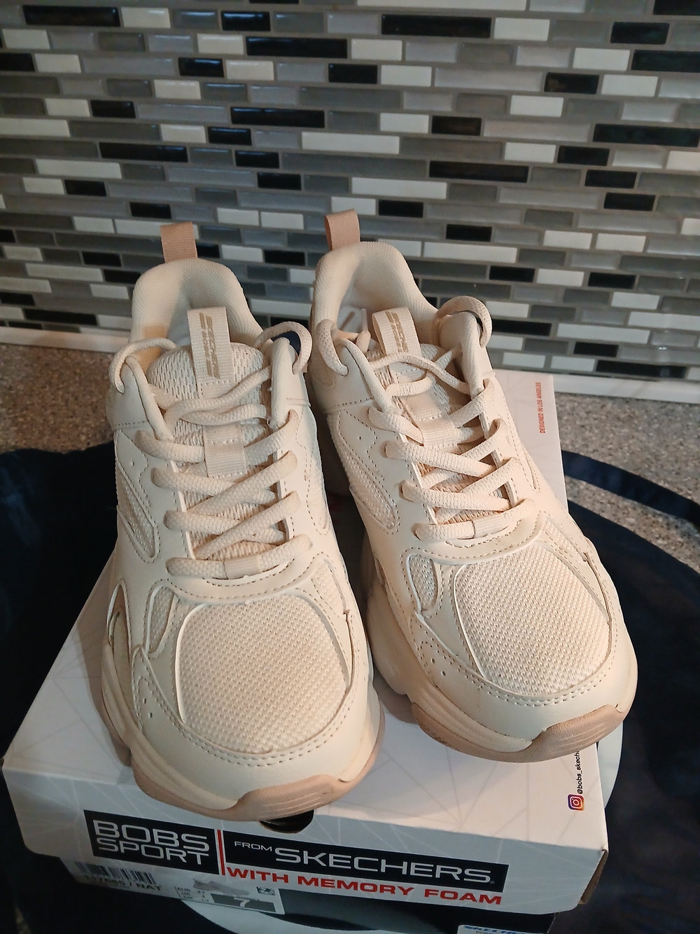 Skechers BOBS Sport Cream Chunky Sneakers